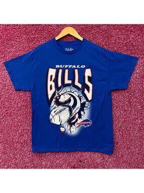 Junk Food NFL Buffalo Bills Blue Logo T-Shirt Medium